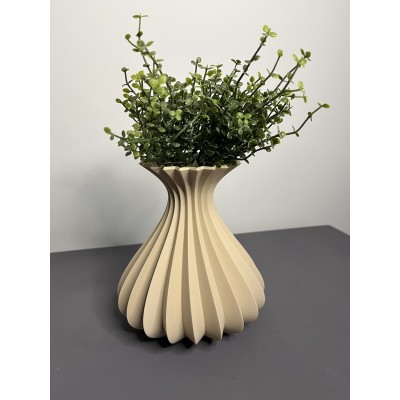 Vase décoratif moderne beige  - Élégance et design contemporain