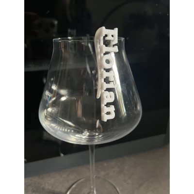 Prénom marque verre / Marque place personnalisé