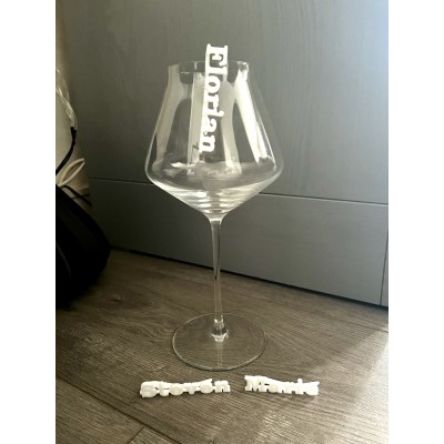Prénom marque verre / Marque place personnalisé