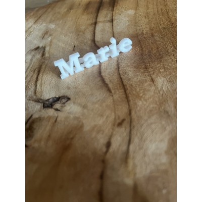 Prénom marque verre / Marque place personnalisé