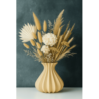 Vase décoratif moderne beige  - Élégance et design contemporain